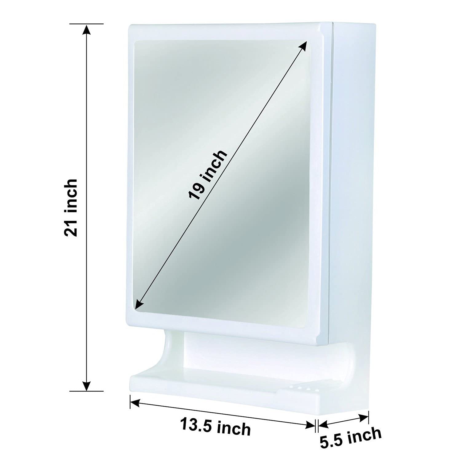 PARASNATH New Look Modern Bathroom Cabinet with Mirror,