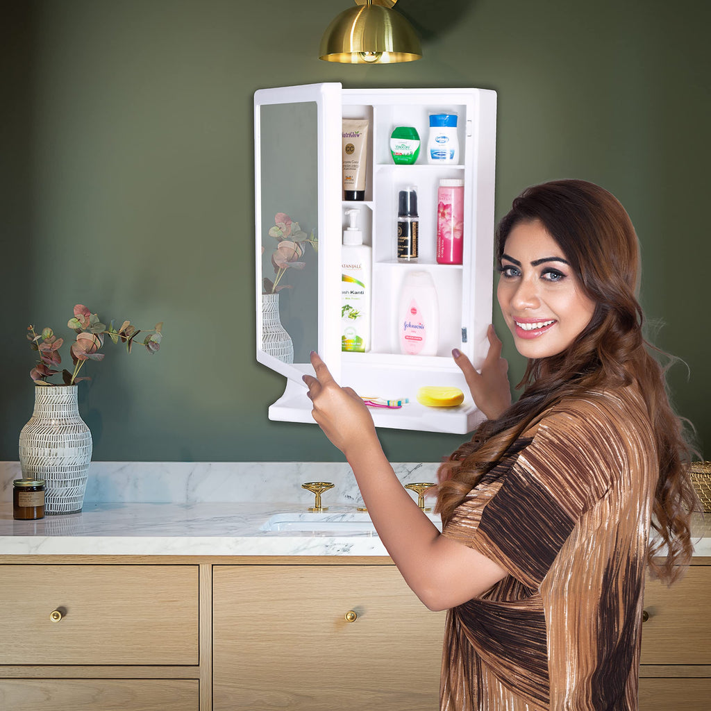 PARASNATH New Look Modern Bathroom Cabinet with Mirror,