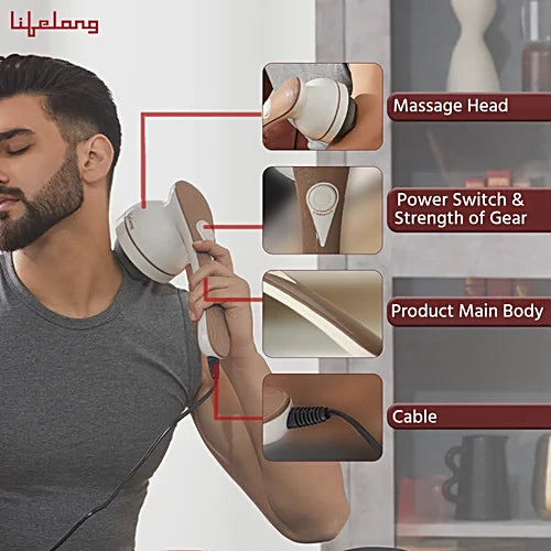 Lifelong Electric Body Massager Machine For Pain Relief