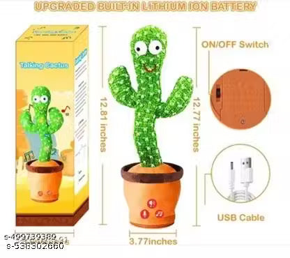 Rechargeable Dancing Cactus Talking Baby Toys for Kids