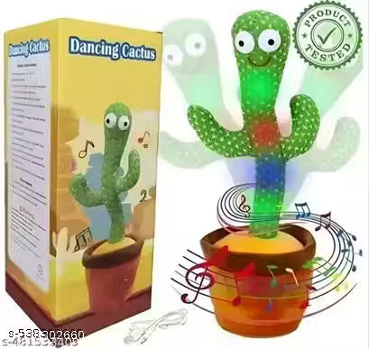 Rechargeable Dancing Cactus Talking Baby Toys for Kids